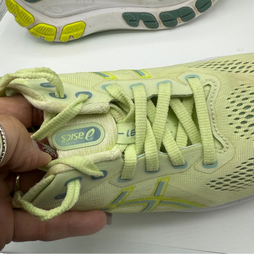 ASICS Gel-Kayano 31 Yellow Green Lace Up Running Athletic Sneakers - Picture 11 of 12